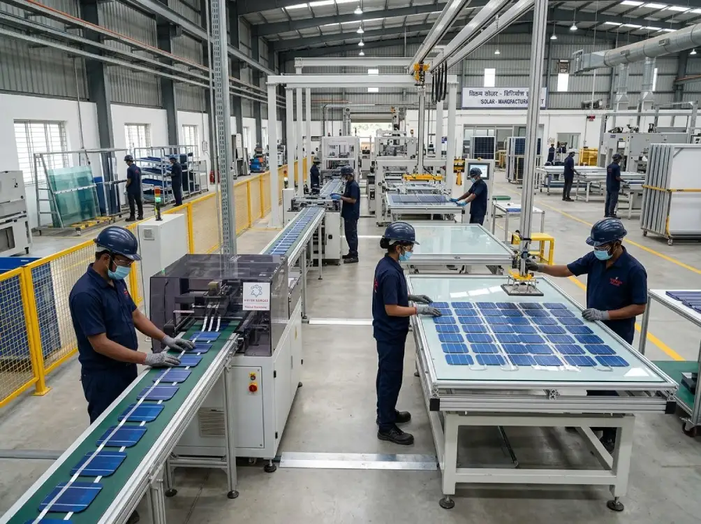 Solar cell and panel manufacturing assembly process